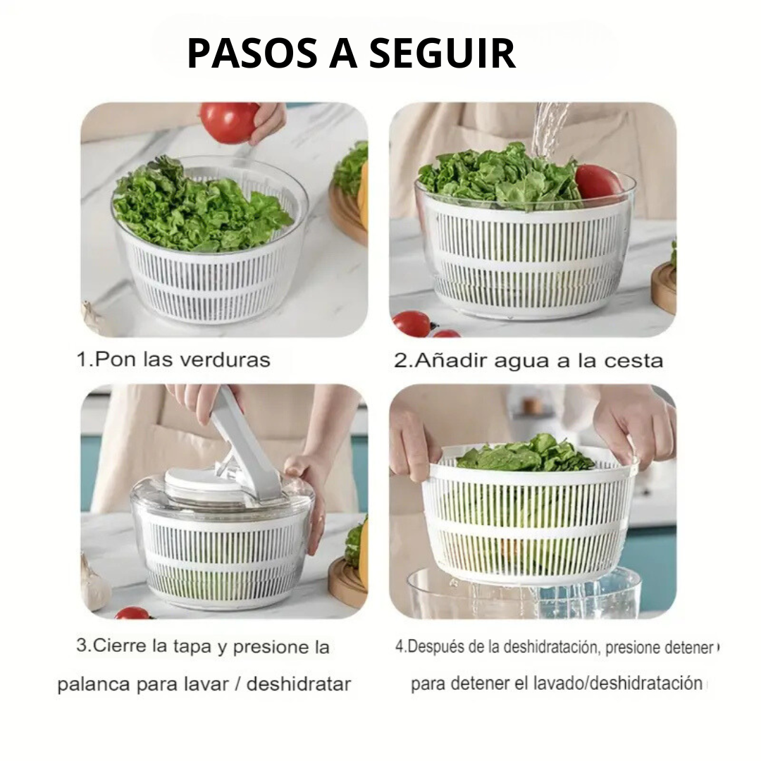 Escurridor y Centrifugador de Vegetales Premium