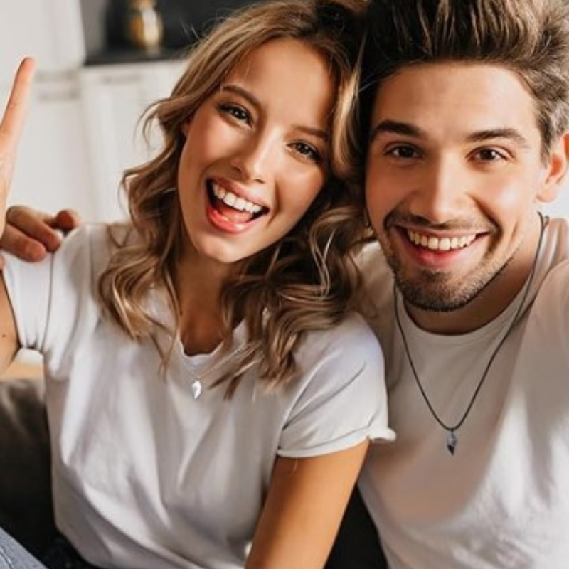 Collar de Corazón Unión Infinita (Unisex)