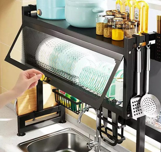 Escurridor de Platos con Tapa - Premium