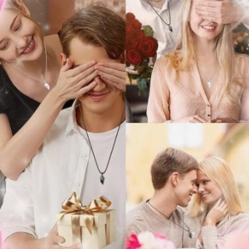 Collar de Corazón Unión Infinita (Unisex)