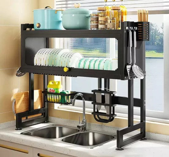 Escurridor de Platos con Tapa - Premium