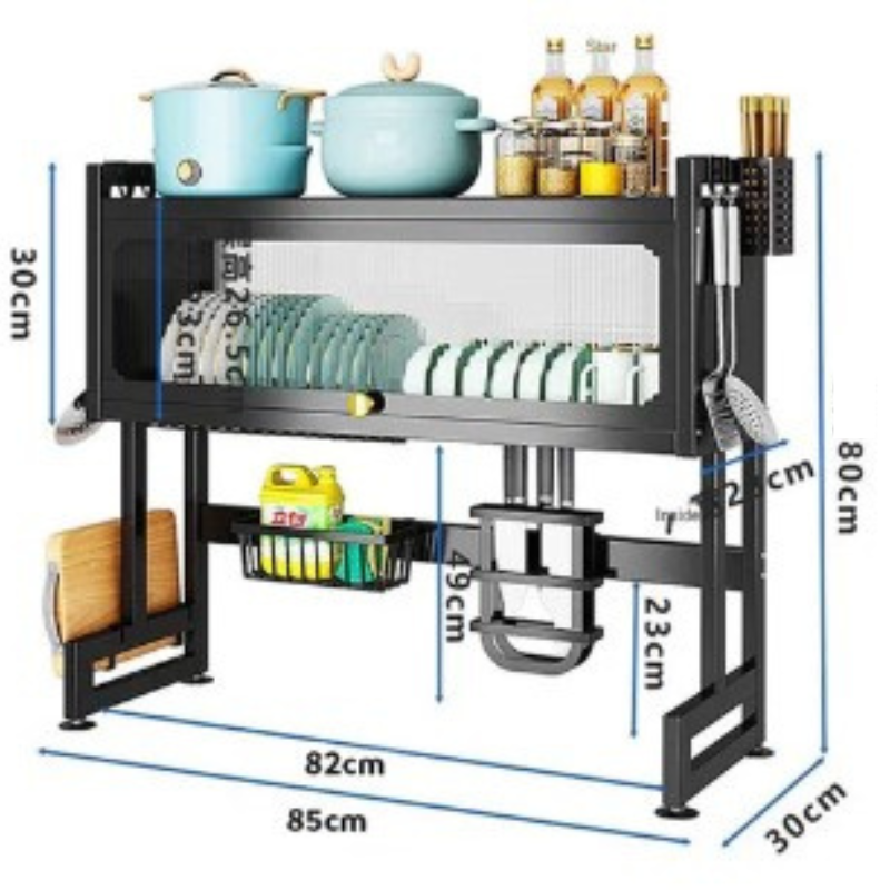 Escurridor de Platos con Tapa - Premium